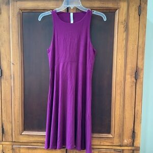 ATHLETA VELVET PLUM SLEEVELESS SANTORINI THERA DRESS